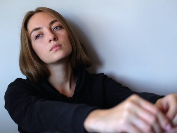 Young Beautiful Sad And Desperate Caucasian Woman Suffering Depression Looking Thoughtful And Frustr
